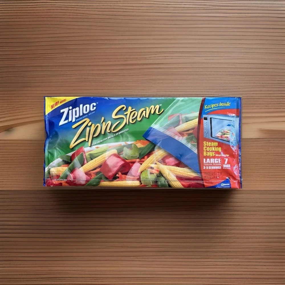 Ziploc Zip'N Steam Cooking Bags Large - 1 Pack of 7 Bags‎